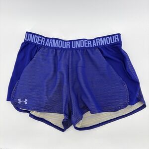 Under Armour Play Up 3.0 Mesh Athletic Shorts Size Medium Running Blue